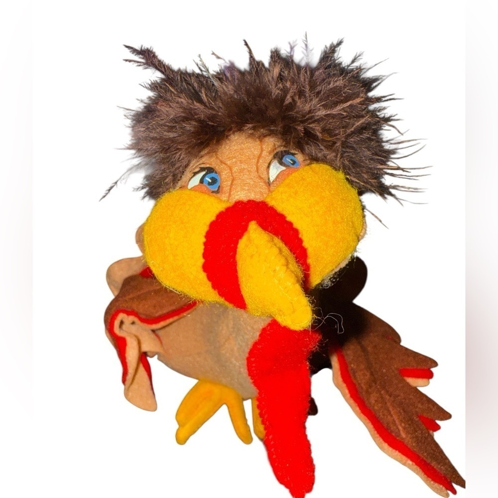 🦃 Annalee 2017 9” Thanksgiving Turkey Felt Figurine – Excellent Condition